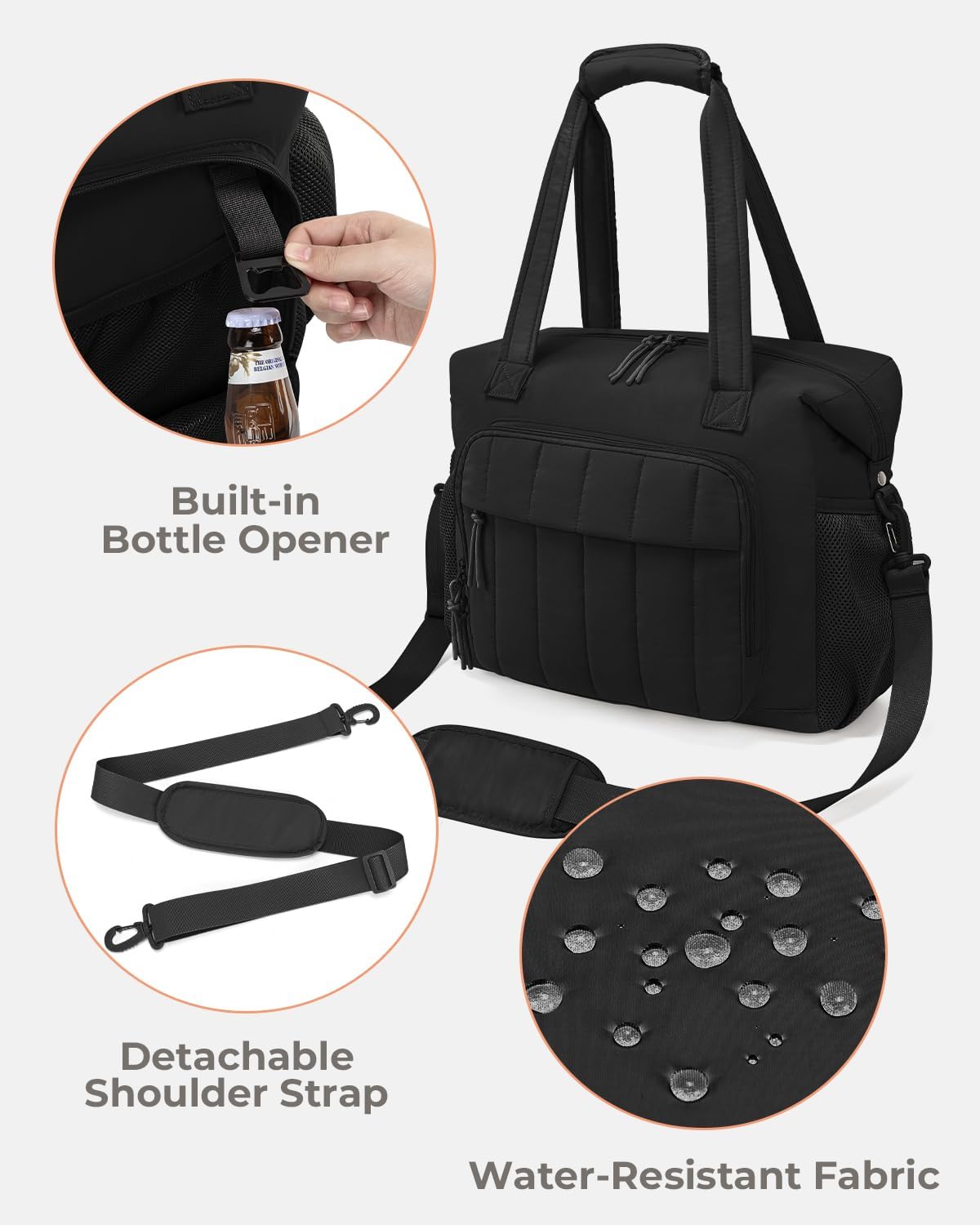 35-Can Insulated Cooler Tote Bag